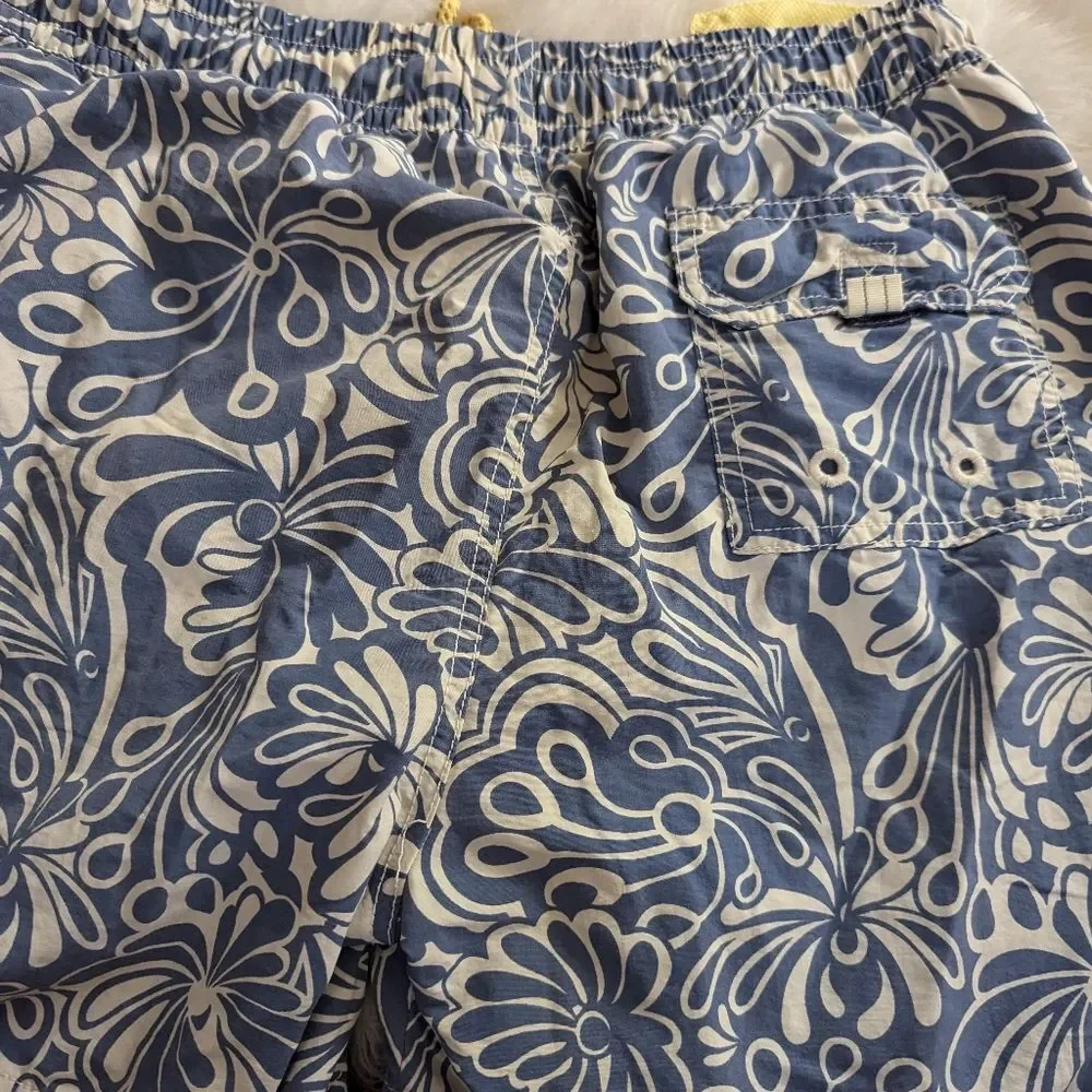 Tommy Bahama Relax blue white swim shorts trunks M Medium